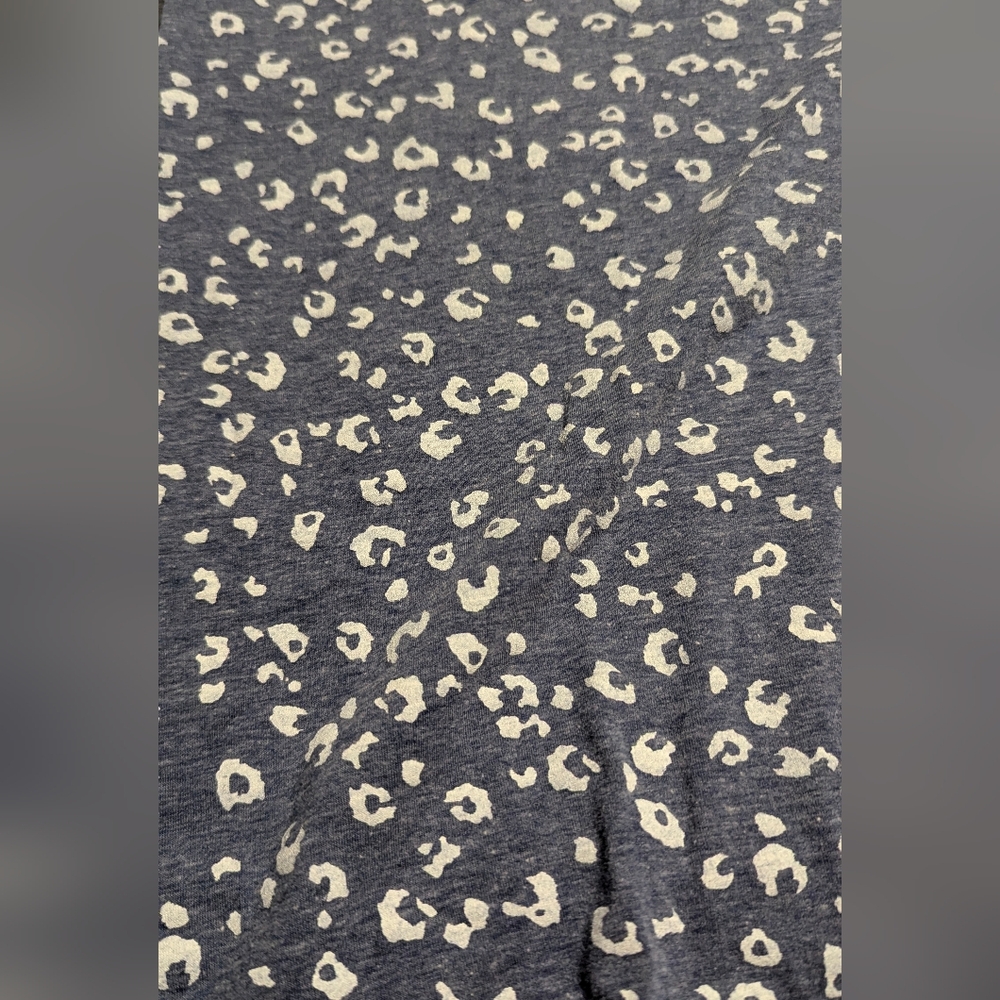 CuddlDuds Women's Blue and White Leopard Print Nightgown Size Large - Picture 2 of 10
